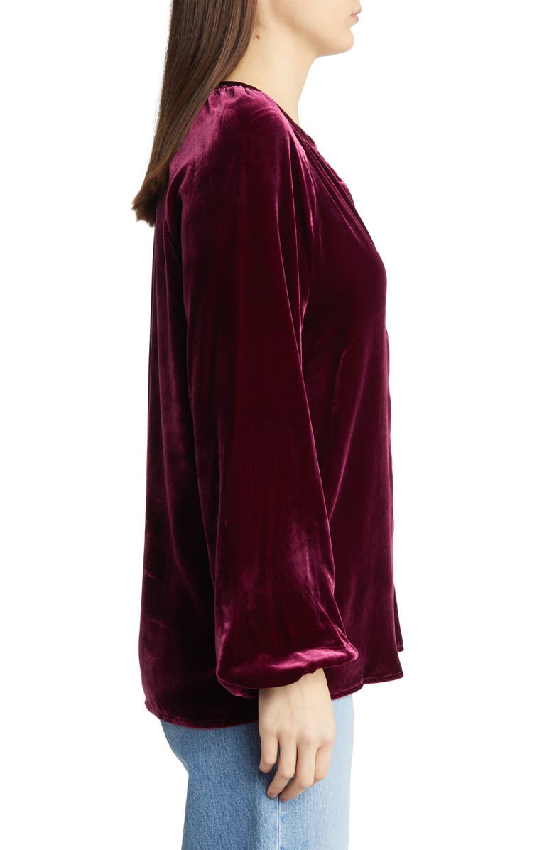 Faherty Naomi Velvet Button-Up Shirt, Alternate, color, 