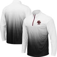 COLOSSEUM Men's Colosseum Gray Boston College Eagles Magic Team Logo Quarter-Zip Jacket