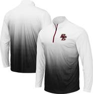 COLOSSEUM Men's Colosseum Gray Boston College Eagles Magic Team Logo Quarter-Zip Jacket