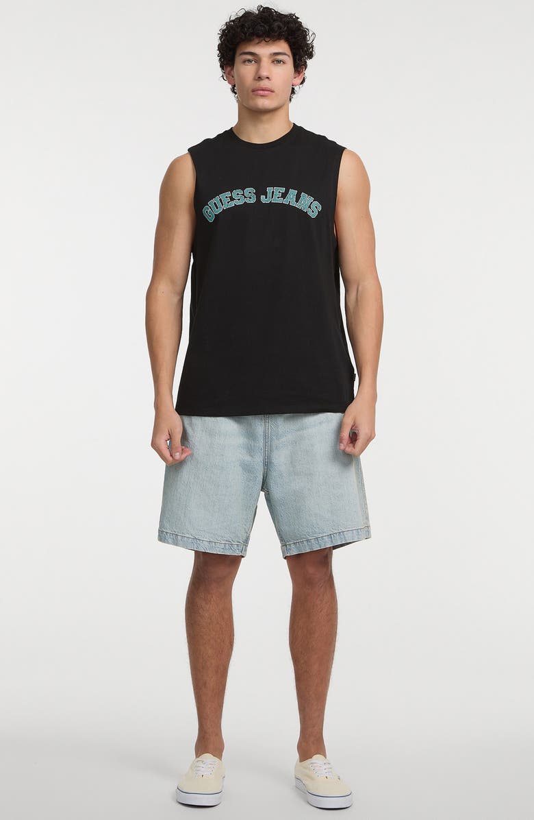 GUESS JEANS Denim Drawstring Shorts, Alternate, color,