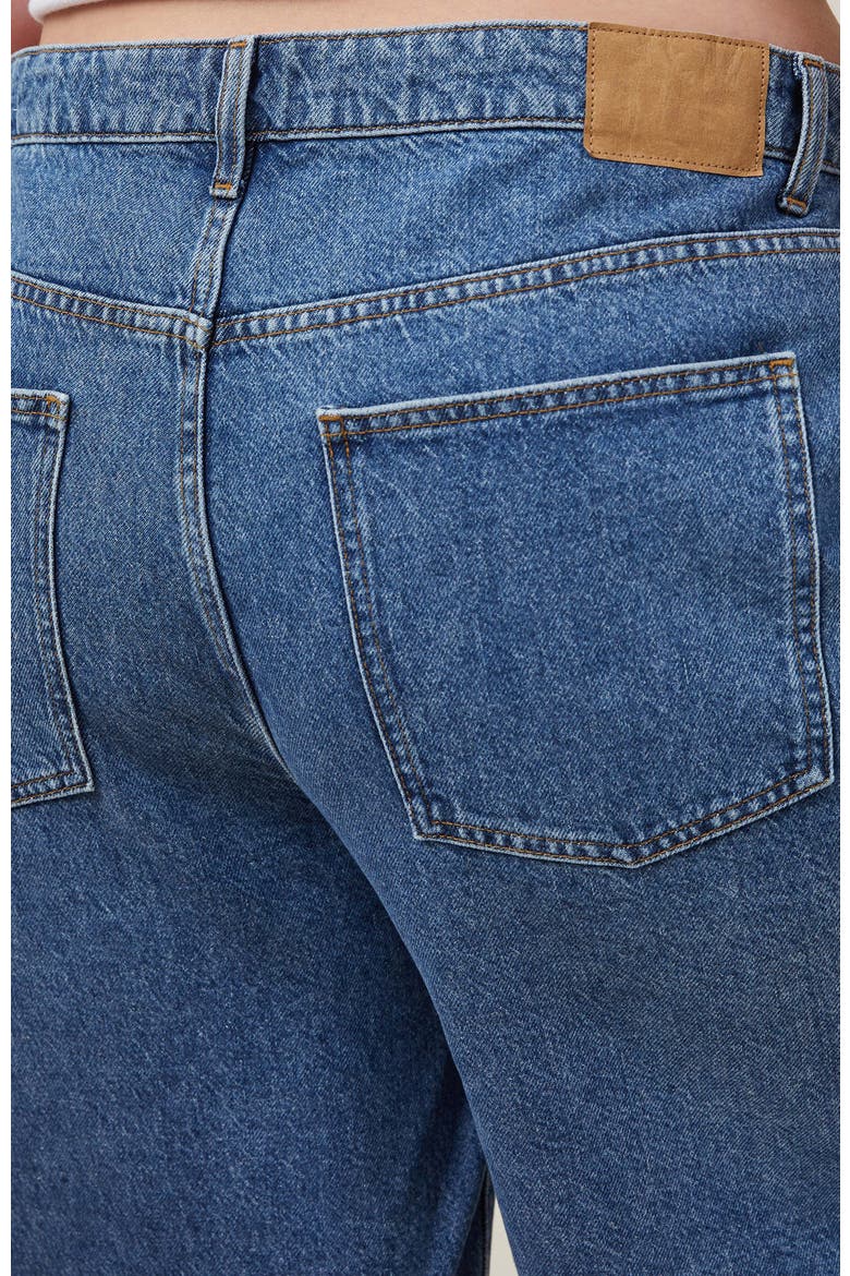 Women's Super Baggy Denim Jort, Alternate, color, Sea Blue