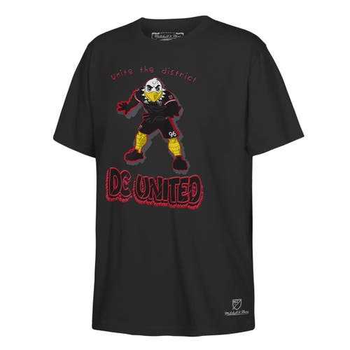 Mitchell & Ness Kids' Youth   Black D.c. United Mascot T-shirt In Gray