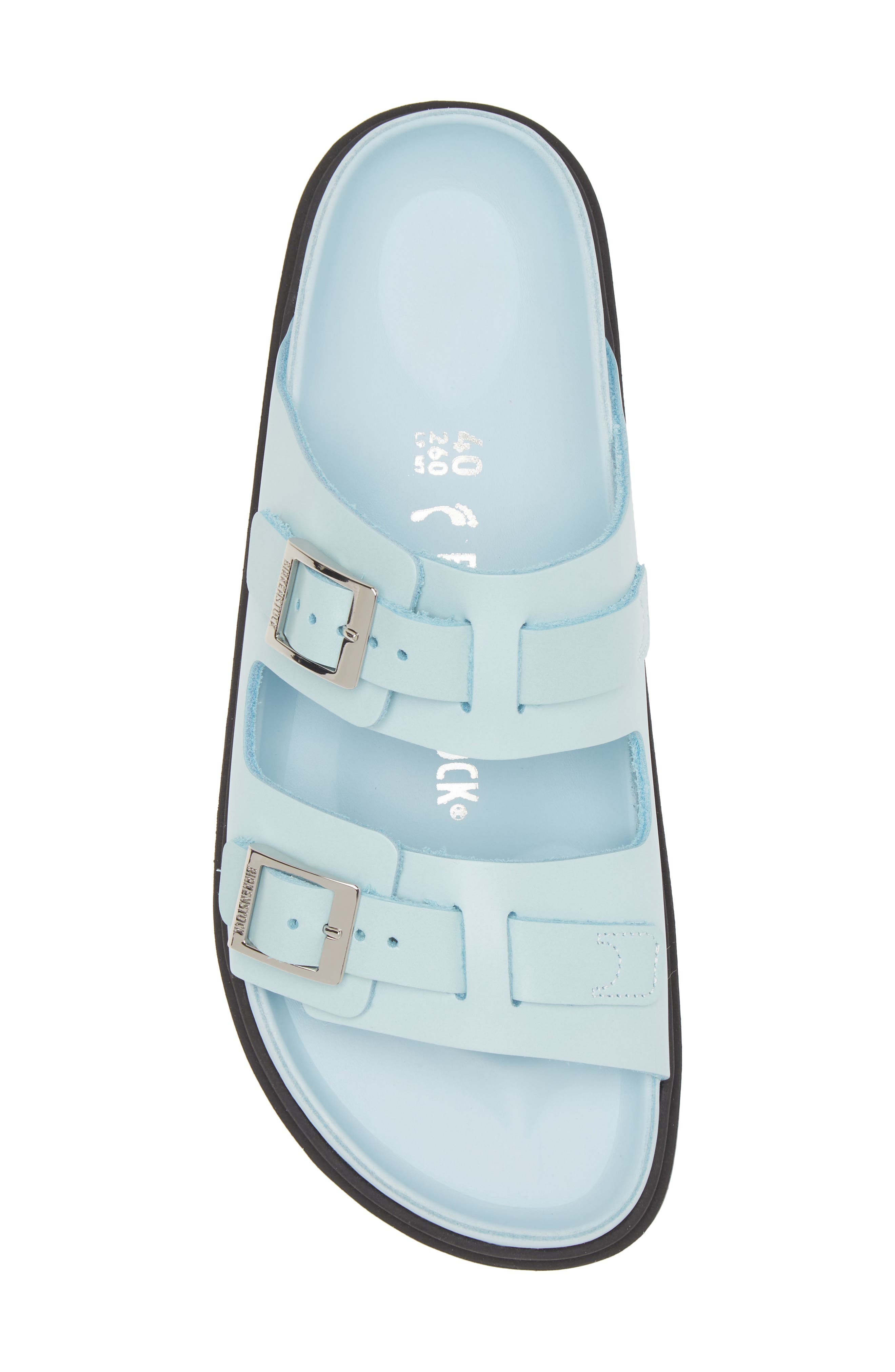 Birkenstock St. Barths Exquisite Slide Sandal, Alternate, color, Mineral Blue