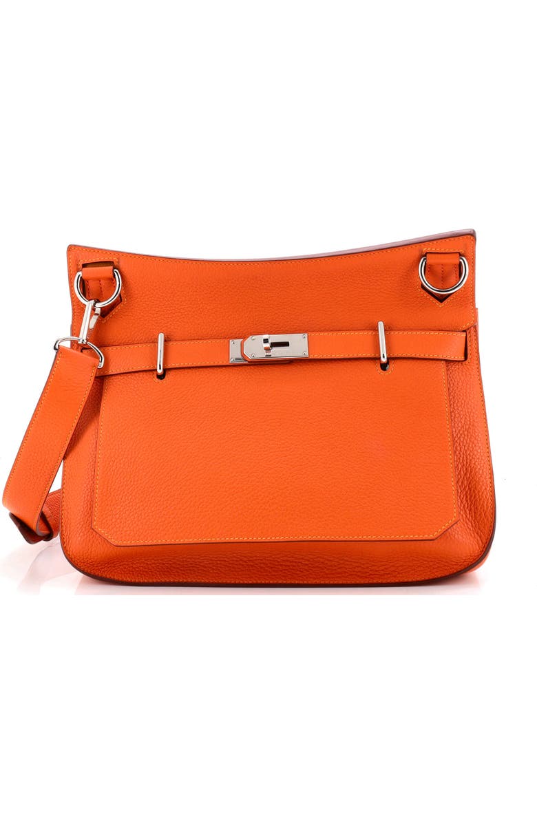 Pre-Owned Hermes Verso Jypsiere Bag Clemence 34, Main, color, Orange H/Mangue