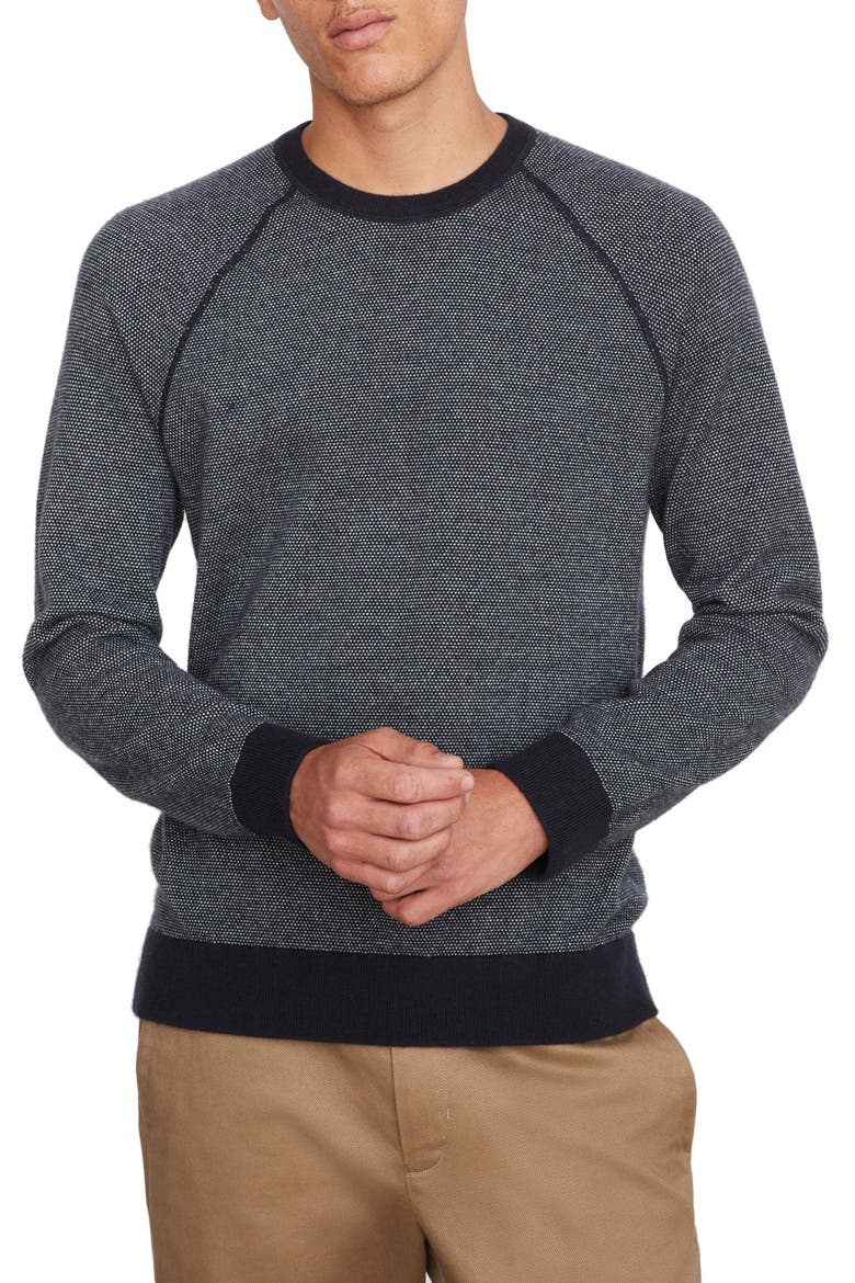 Birdseye Wool & Cashmere Sweater, Main, color, COASTAL/ PEARLDNU