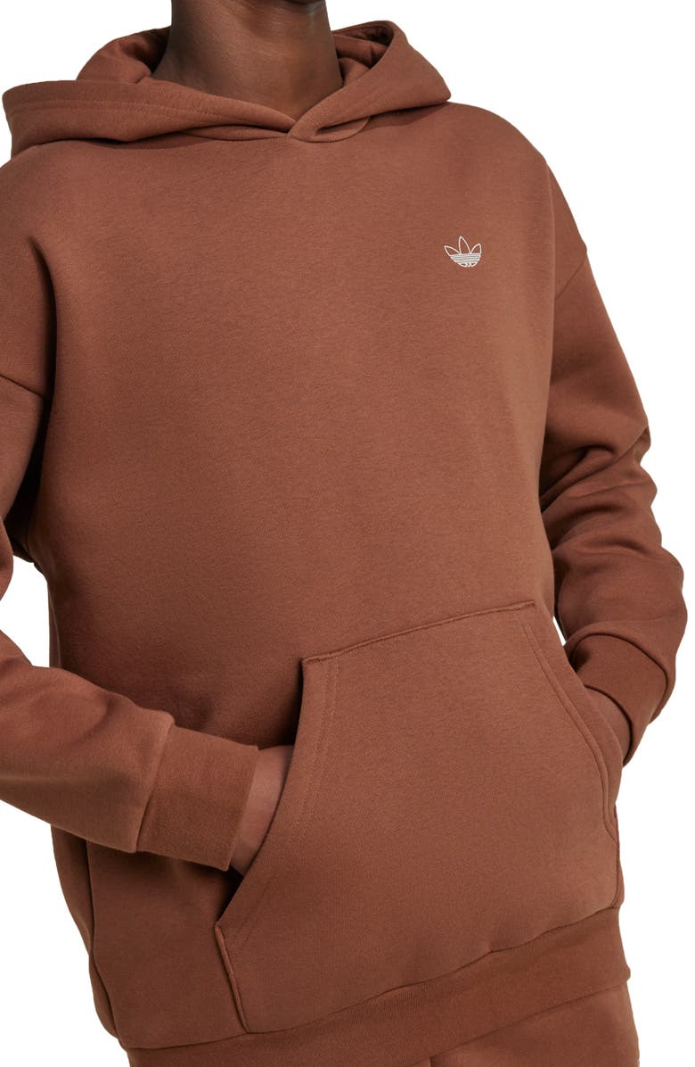 adidas Originals Kids' Logo Hoodie, Alternate, color, Preloved Brown