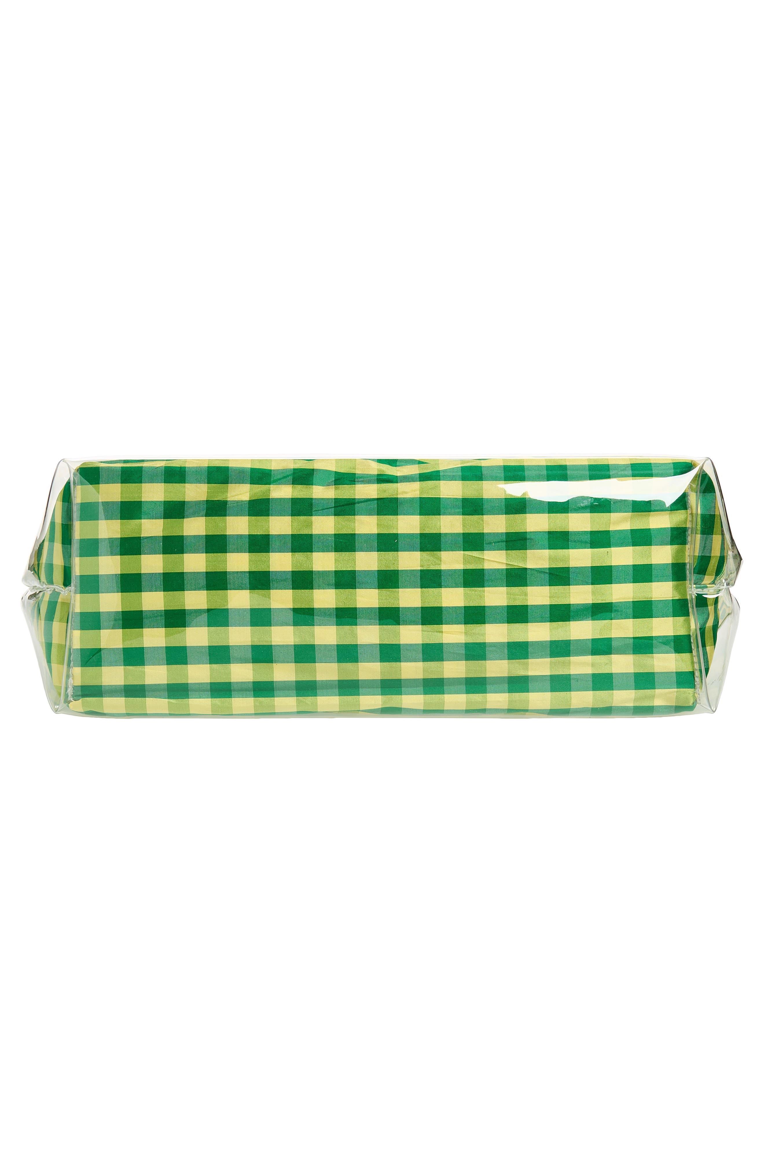 COMING OF AGE Gingham Tote, Alternate, color, Gingham Green Yellow
