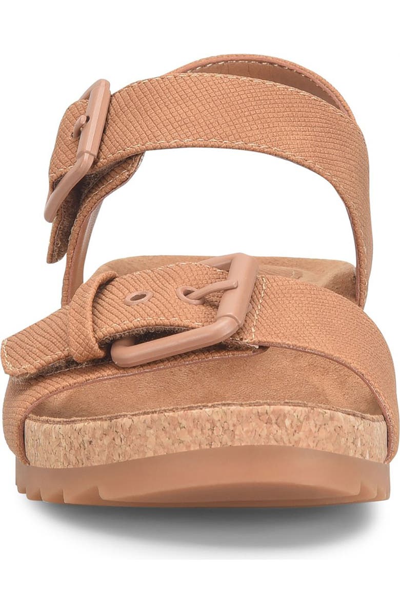EUROSOFT Glinda Cork Wedge Sandal, Alternate, color, Cognac