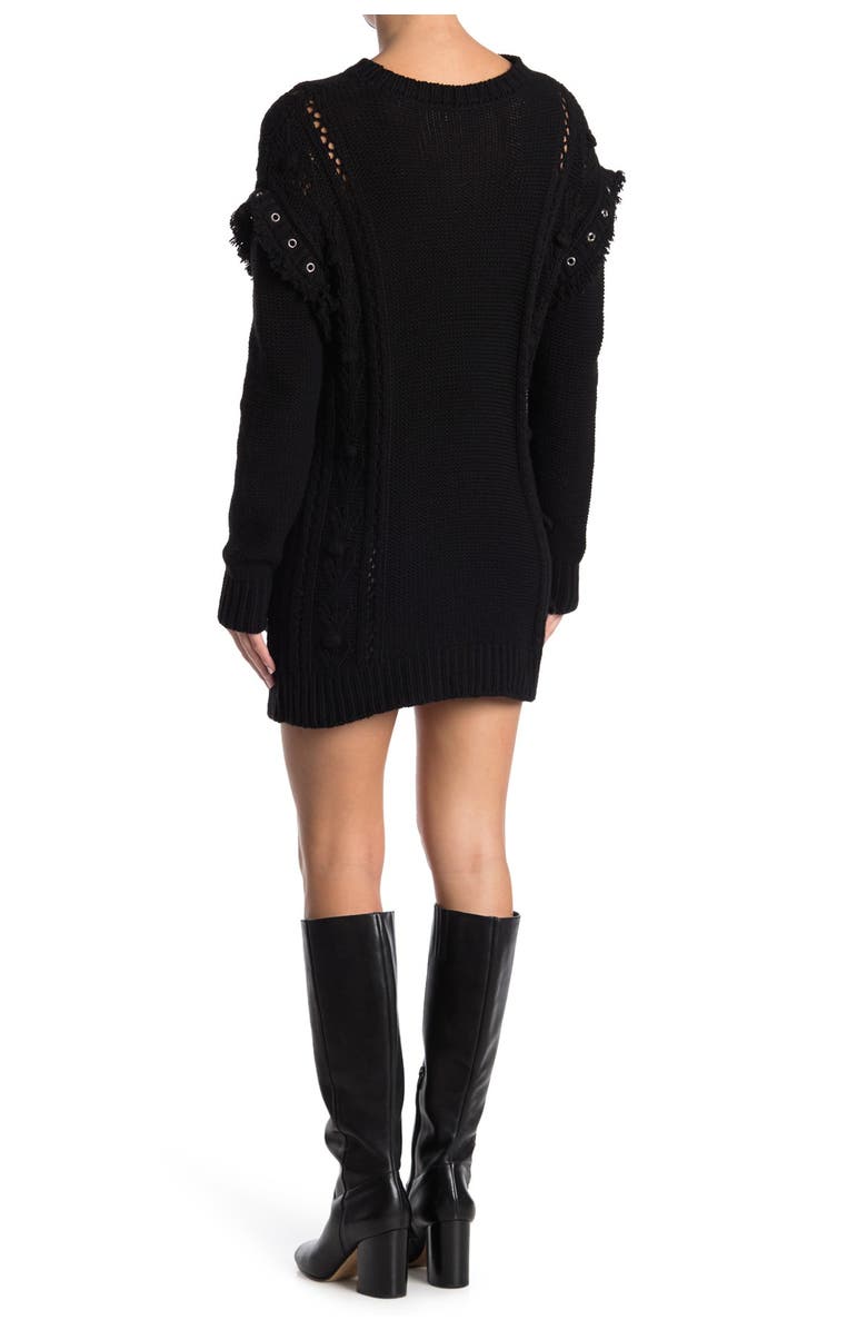 RED Valentino Grommet Knit Dress, Alternate, color,