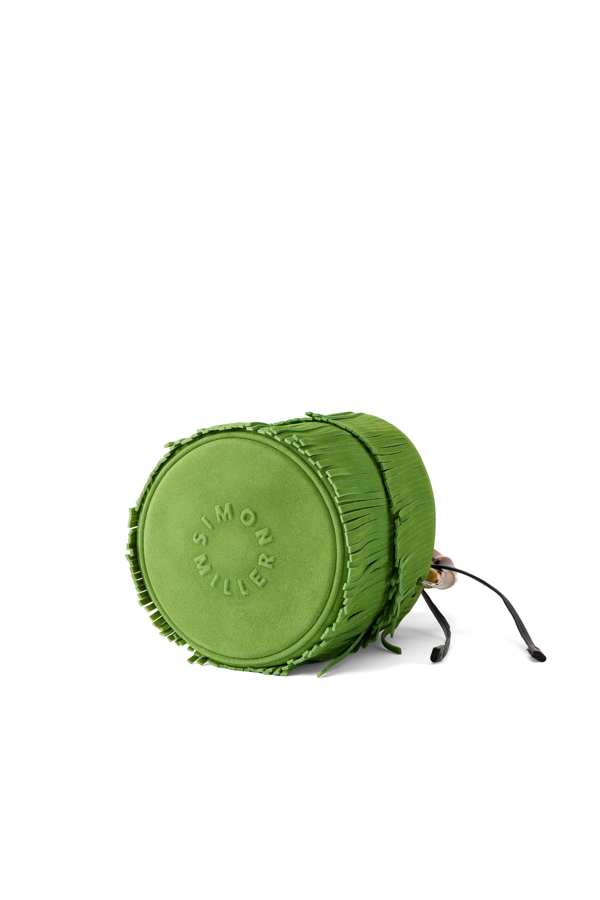 SIMONMILLER Tiki Fringe Suede Bag, Alternate, color, Moss Green