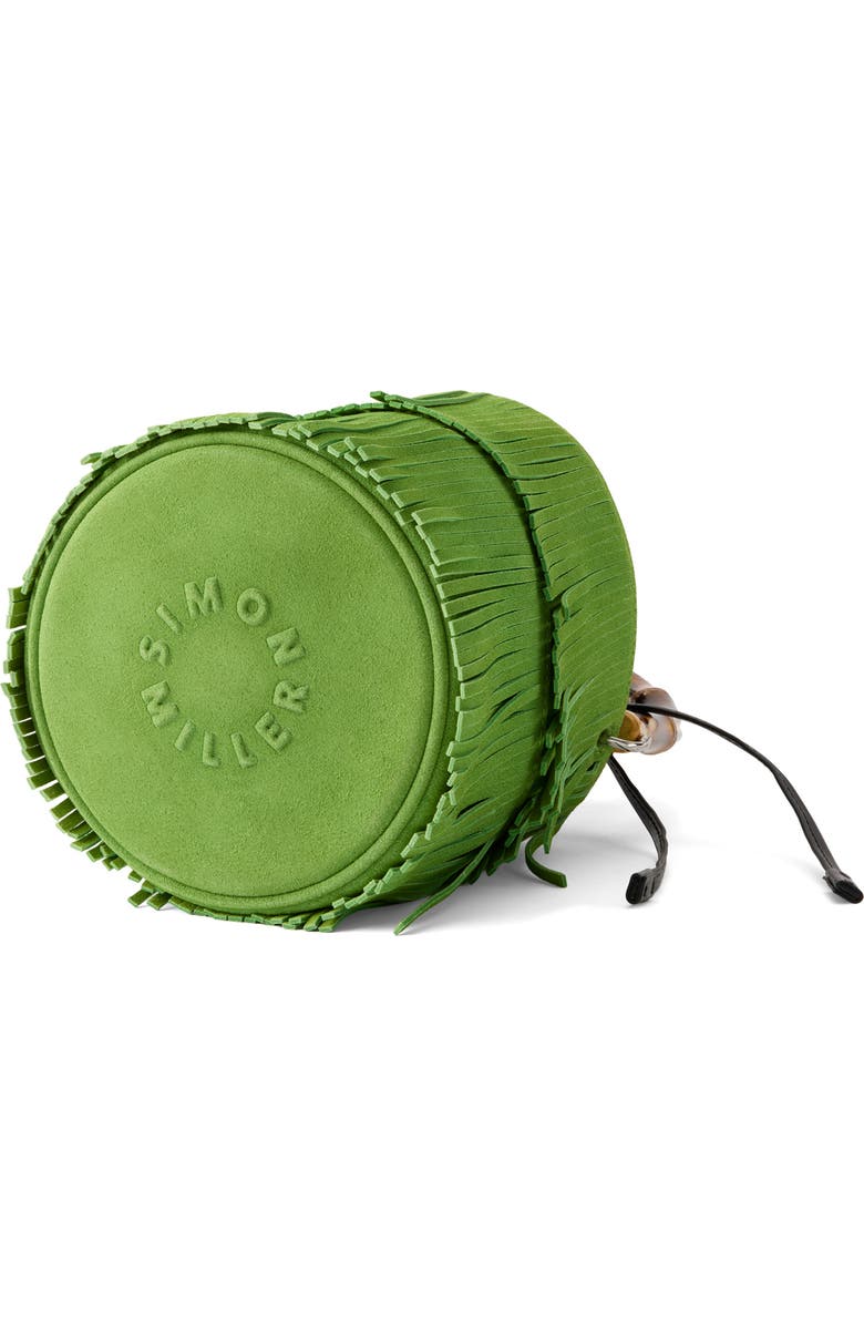 SIMONMILLER Tiki Fringe Suede Bag, Alternate, color, Moss Green