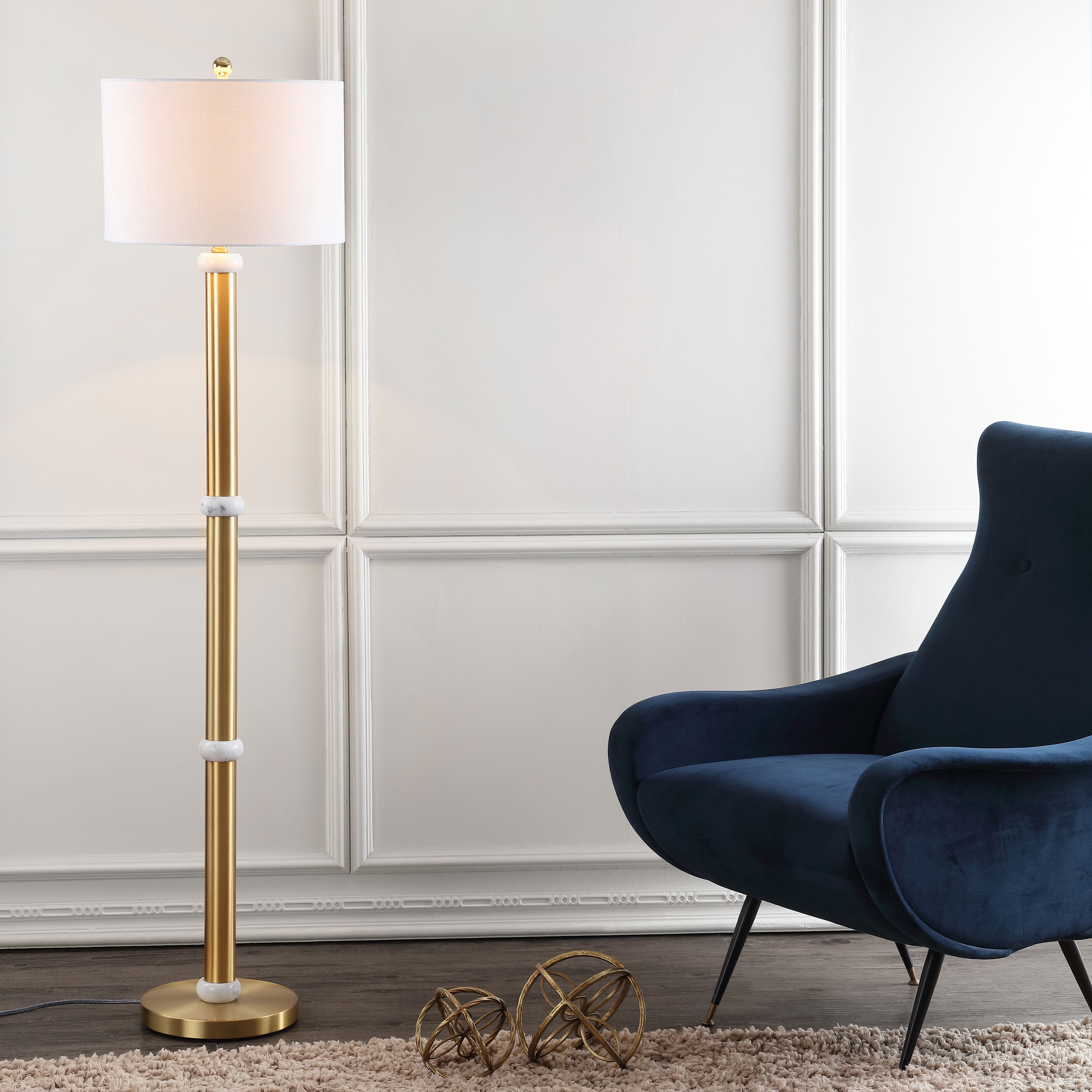 selected Brass Gold/White