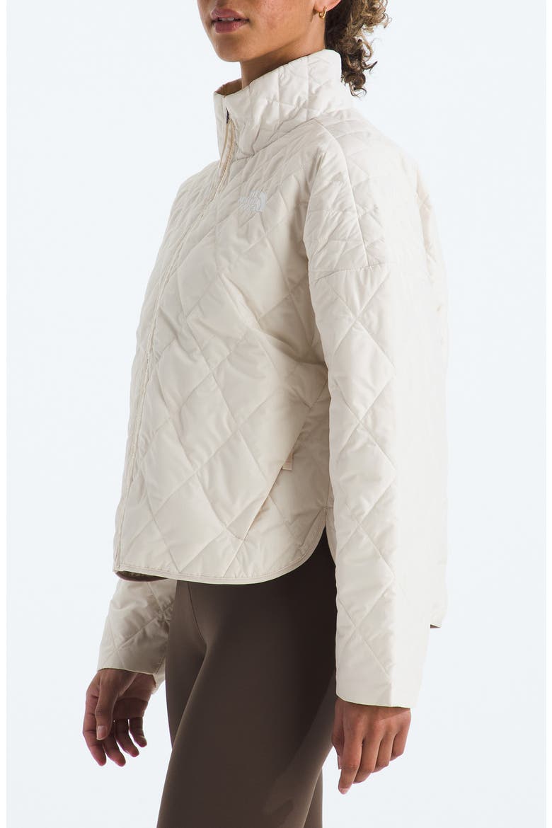 Diamond Peak Water Repellent Quilted Jacket, Alternate, color, WHITE DUNE