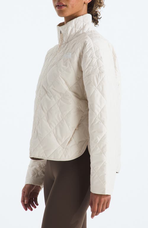 The North Face Diamond Peak Water Repellent Quilted Jacket In White