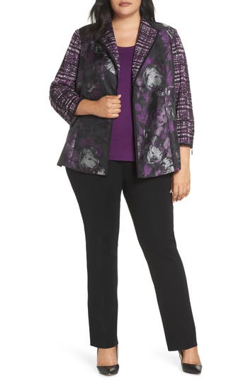 Ming Wang Contrast Jacket