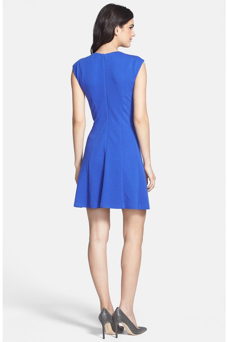 Ponte A-Line Dress, Alternate, color, ROYAL