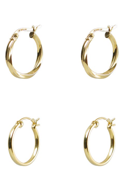 Set of 2 Hoop Earrings