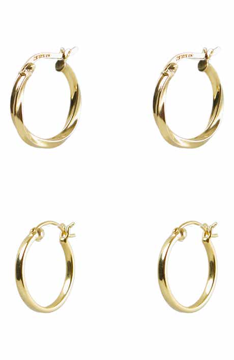 Argento Vivo Sterling Silver Set of 2 Hoop Earrings