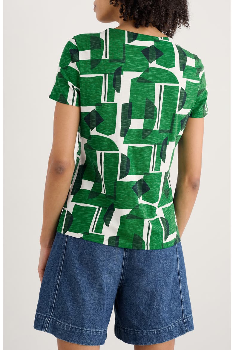 Camerance Abstract Print Organic Cotton T-Shirt, Alternate, color, PAPER FORMS ISLAND