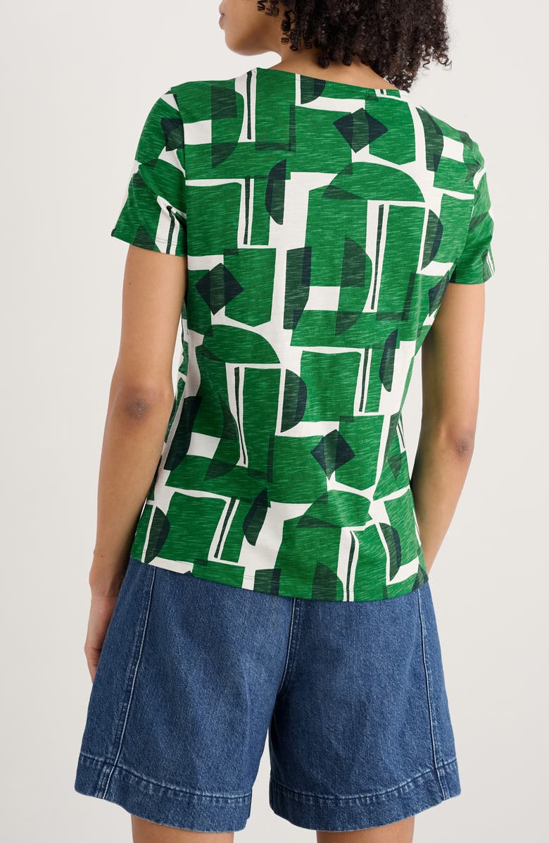 Seasalt Cornwall Camerance Abstract Print Organic Cotton T-Shirt, Alternate, color, Paper Forms Island