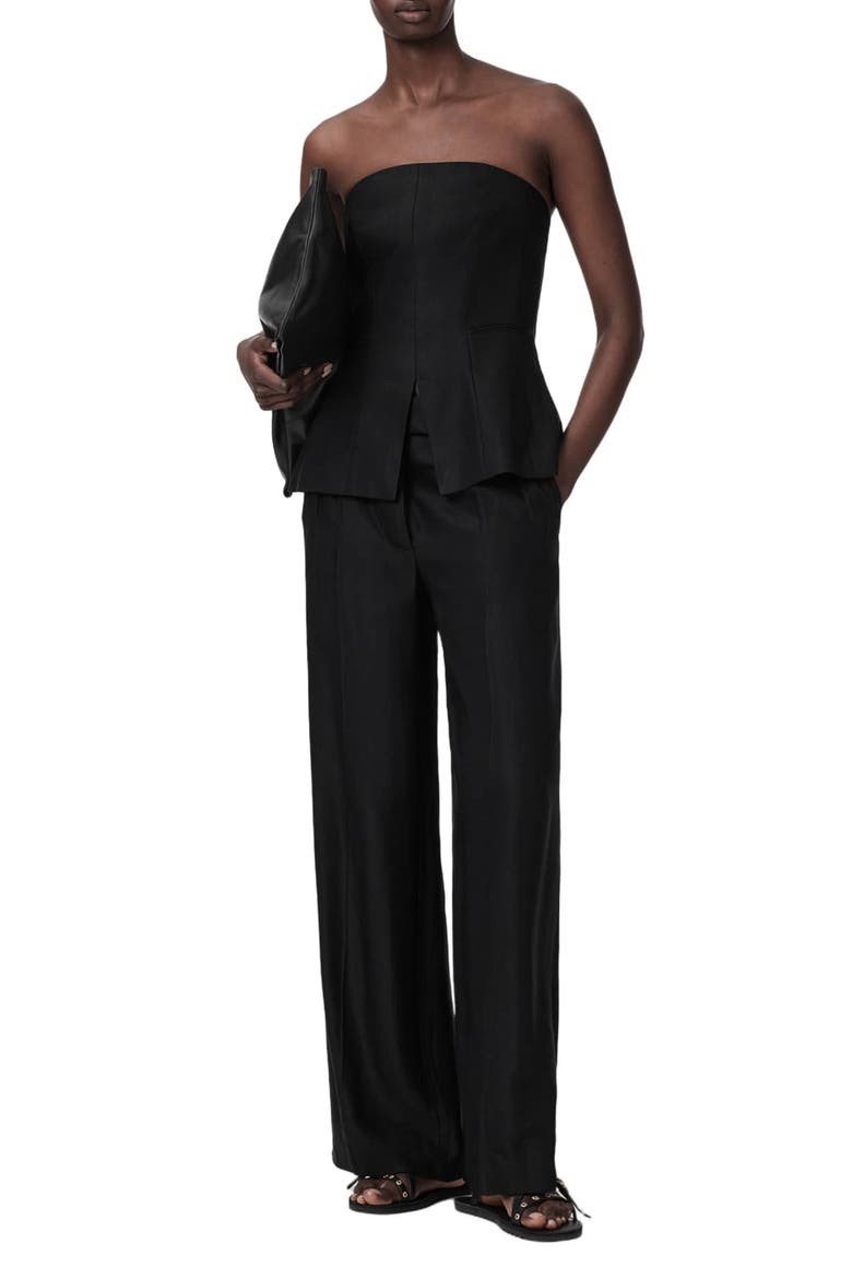 Charley Wide Leg Pants, Alternate, color, BLACK