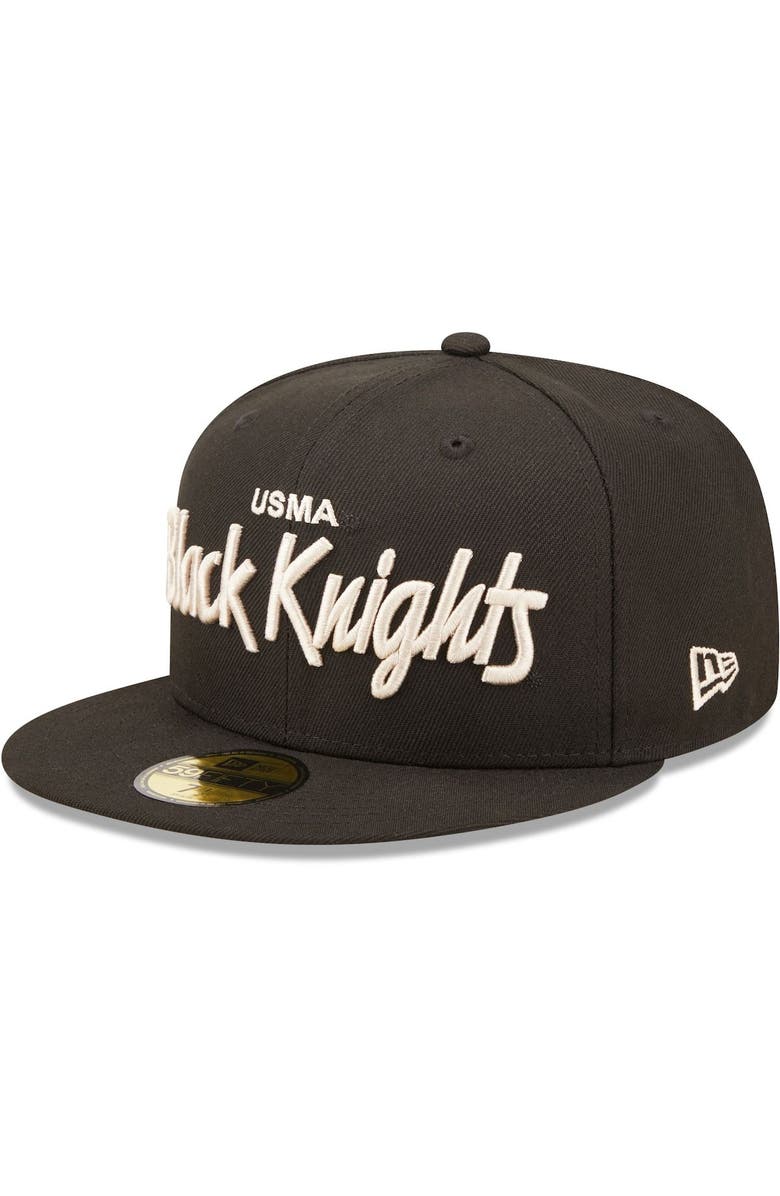 New Era Men's New Era Black Army Black Knights Script Original 59FIFTY Fitted Hat, Alternate, color,