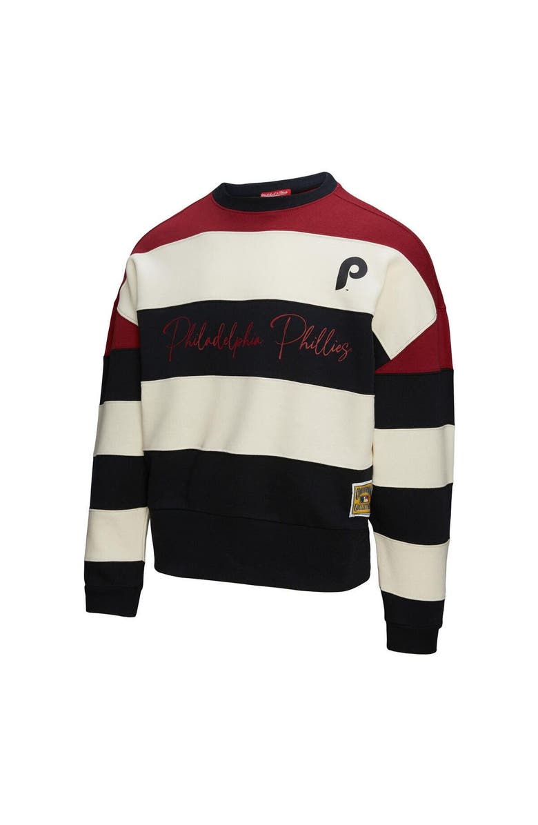 Mitchell & Ness Women's Mitchell & Ness  Burgundy/Black Philadelphia Phillies Cooperstown Collection Blocked Fleece Pullover Sweatshirt, Alternate, color, Burgundy