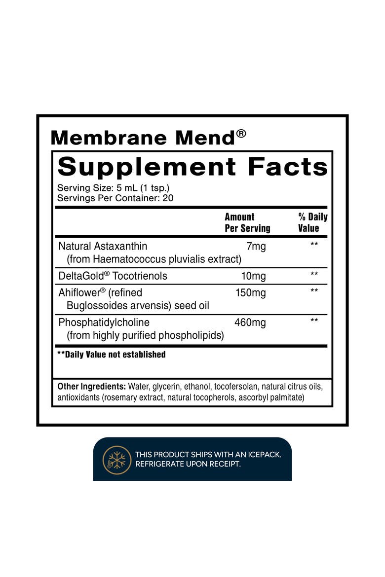 Membrane Mend Phosphatidylcholine Ahiflower Oil and Astaxanthin Supplement, Alternate, color, None