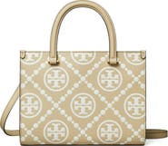 Tory Burch T Monogram Contrast Embossed Tote
