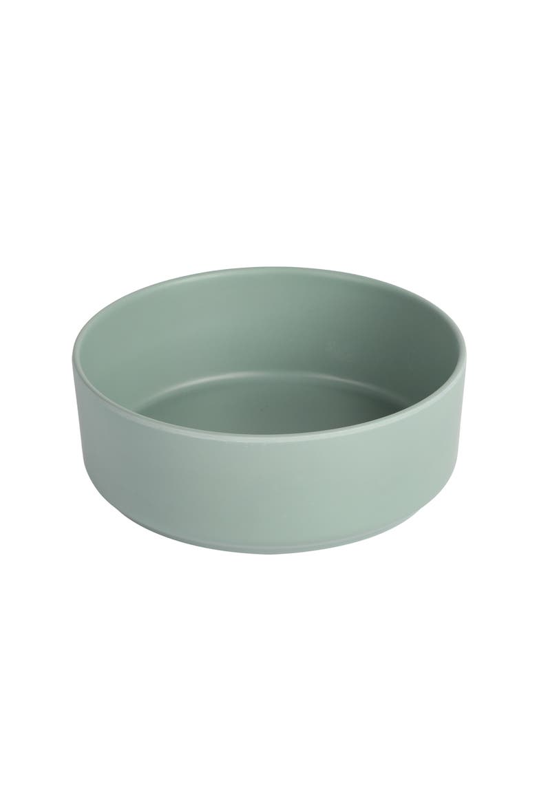 Canyon Crest 12 Piece Stackable Melamine Dinnerware Set, Alternate, color, Green