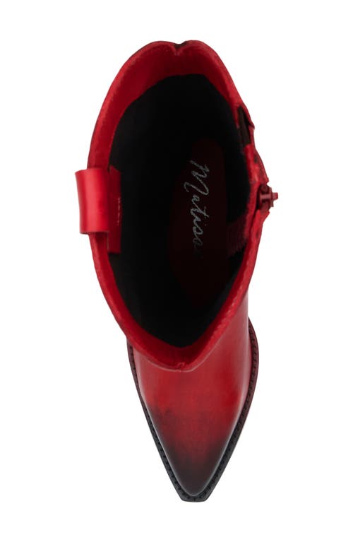 Matisse Remington Knee High Western Boot In Red