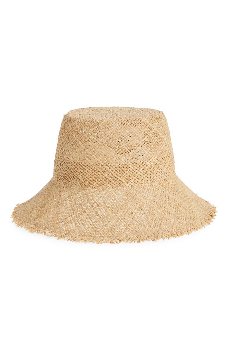Lack of Color Reef Straw Bucket Hat, Main, color, Natural