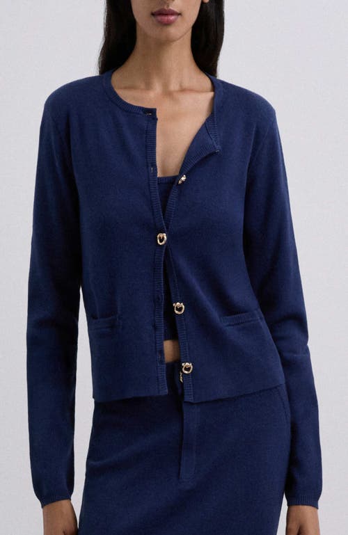 Scalpers Casualknitset Cardigan in Navy at Nordstrom, Size Medium