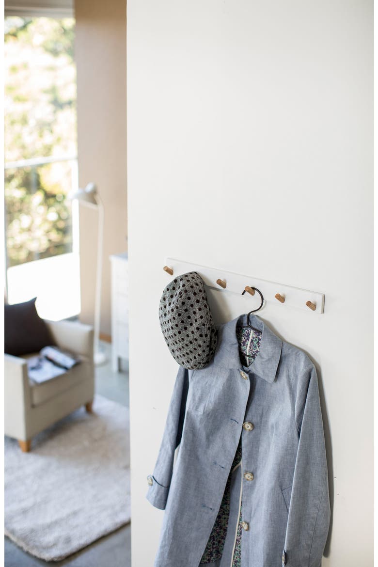 Wall Mounted Coat Rack, Alternate, color, WHITE