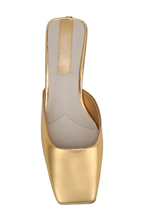 Franco Sarto Nicola Square Toe Mule In Gold