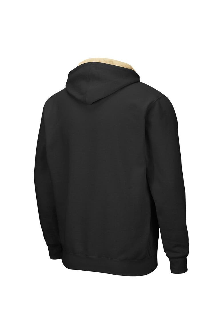 Men's Colosseum Black Army Black Knights Arch & Logo 3.0 Full-Zip Hoodie, Alternate, color, Black