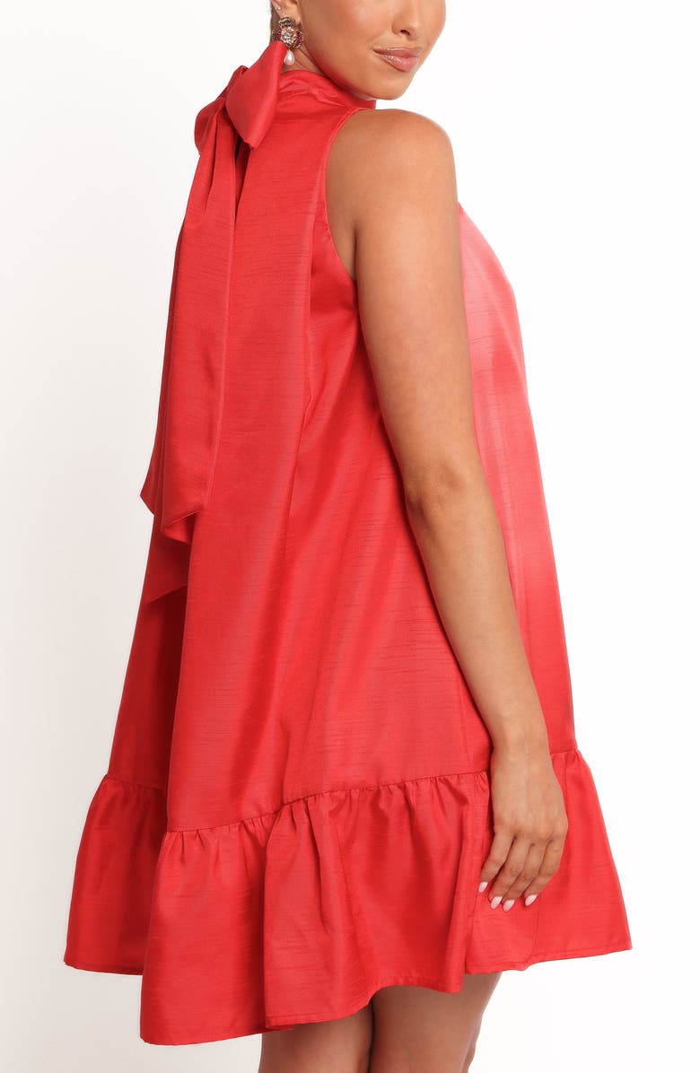 Petal & Pup Darian Sleeveless Back Bow Sleeveless Minidress, Alternate, color, Red