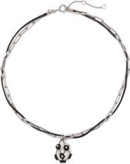 Tory Burch Curiosity Freshwater Pearl Pendant Necklace