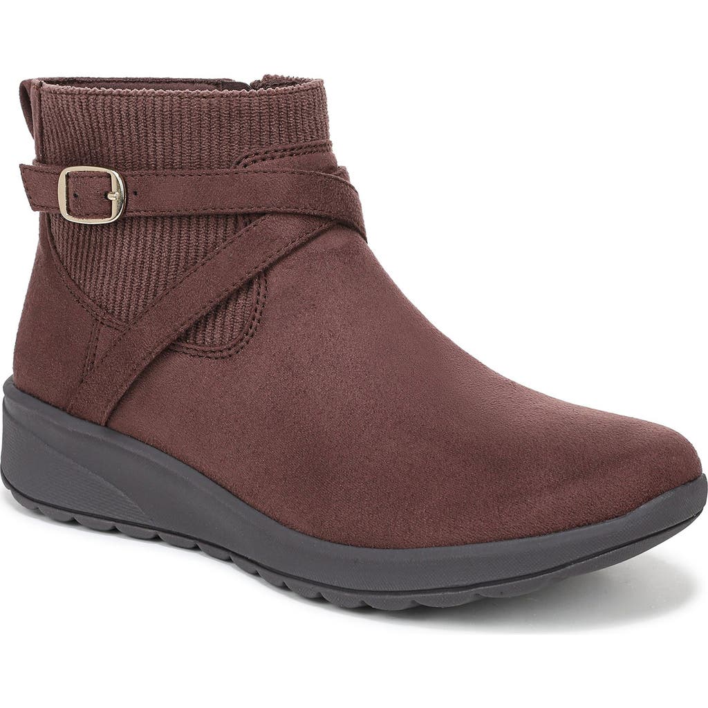 Lifestride Gates Wedge Bootie In Brown