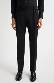 McQueen Wool Tuxedo Trousers
