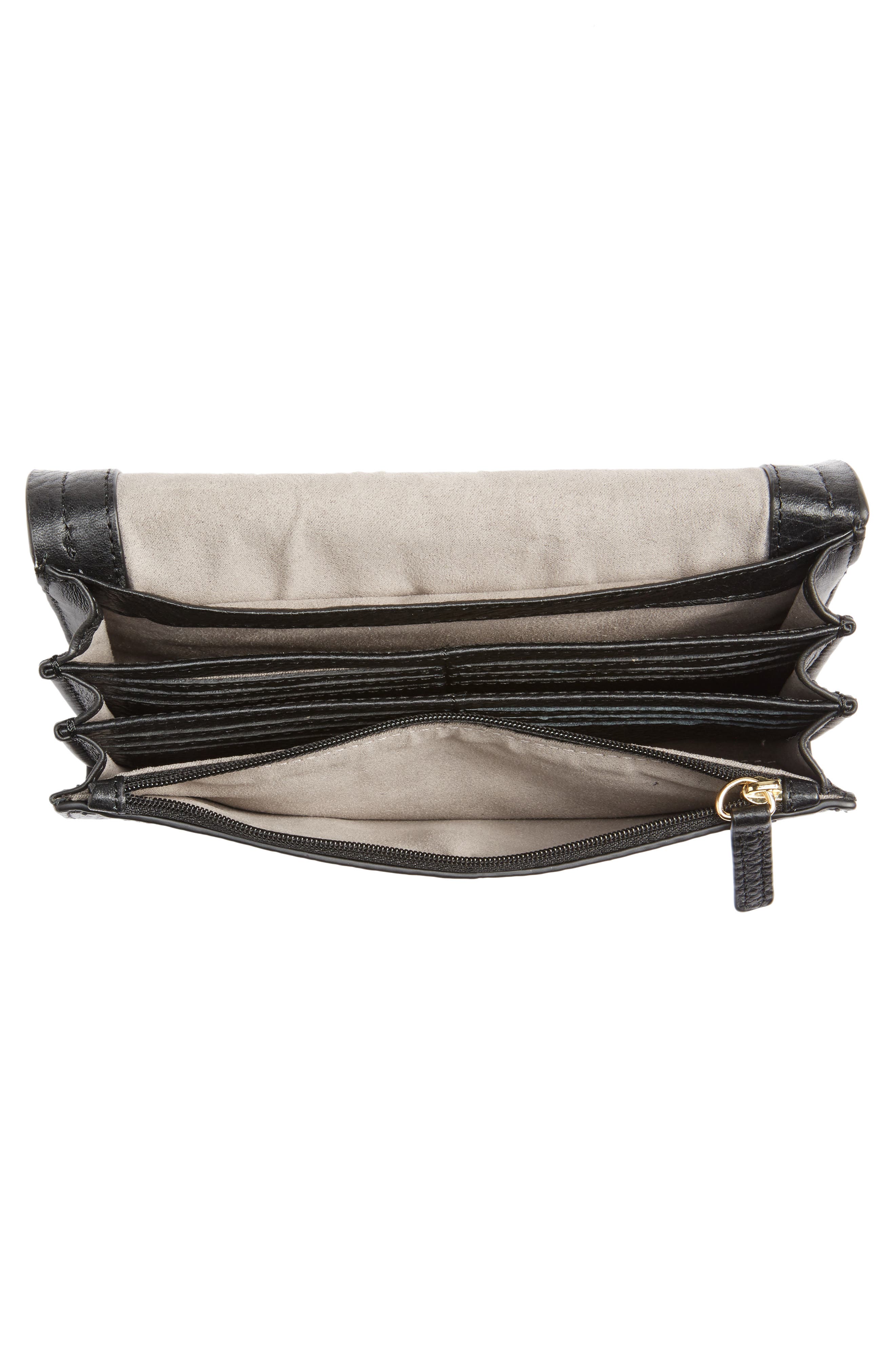Vince Camuto Blena Leather & Suede Clutch, Alternate, color, 