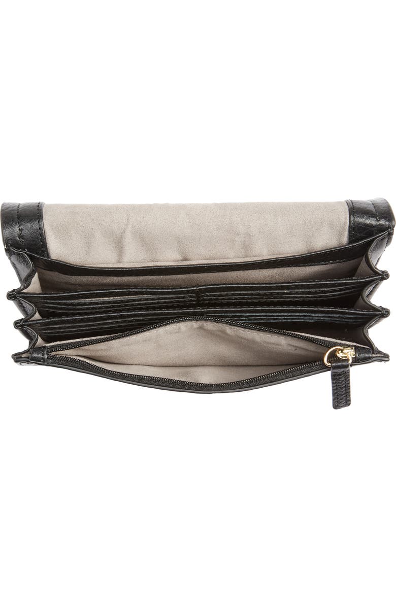 Vince Camuto Blena Leather & Suede Clutch, Alternate, color,