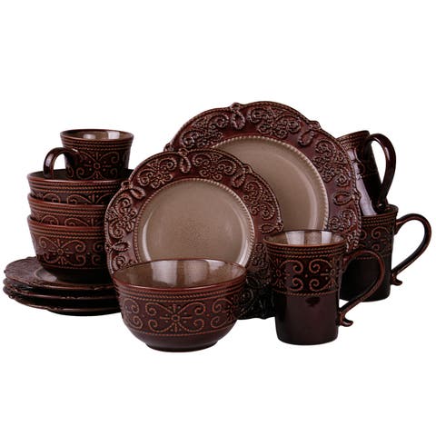 Salia 16 Piece Stoneware Dinnerware Set
