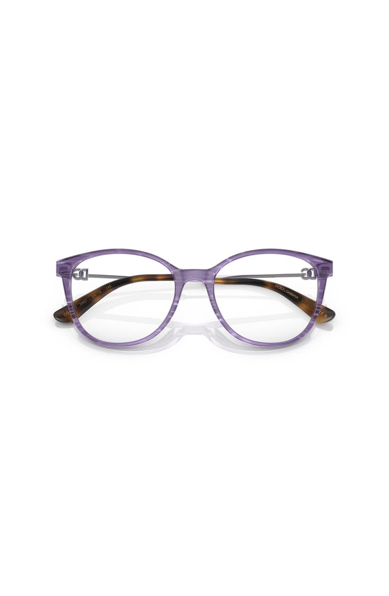 Dolce&Gabbana 52mm Butterfly optical glasses, Alternate, color, Violet
