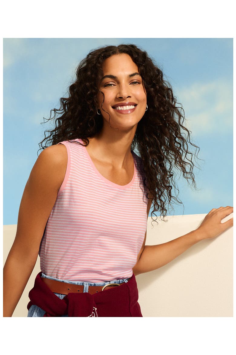 Supima Cotton Tunic Tank Top, Alternate, color, Soft Orchid