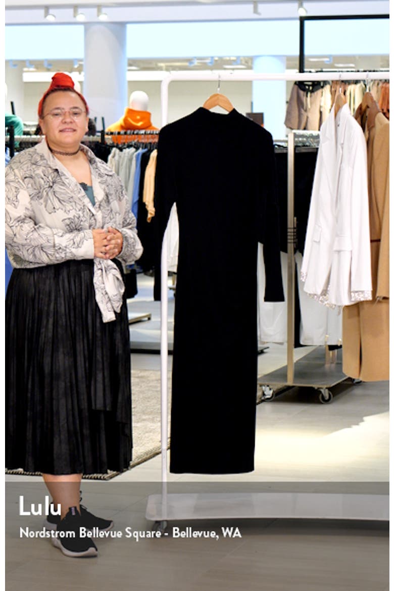 Long Sleeve Knit Midi Dress video