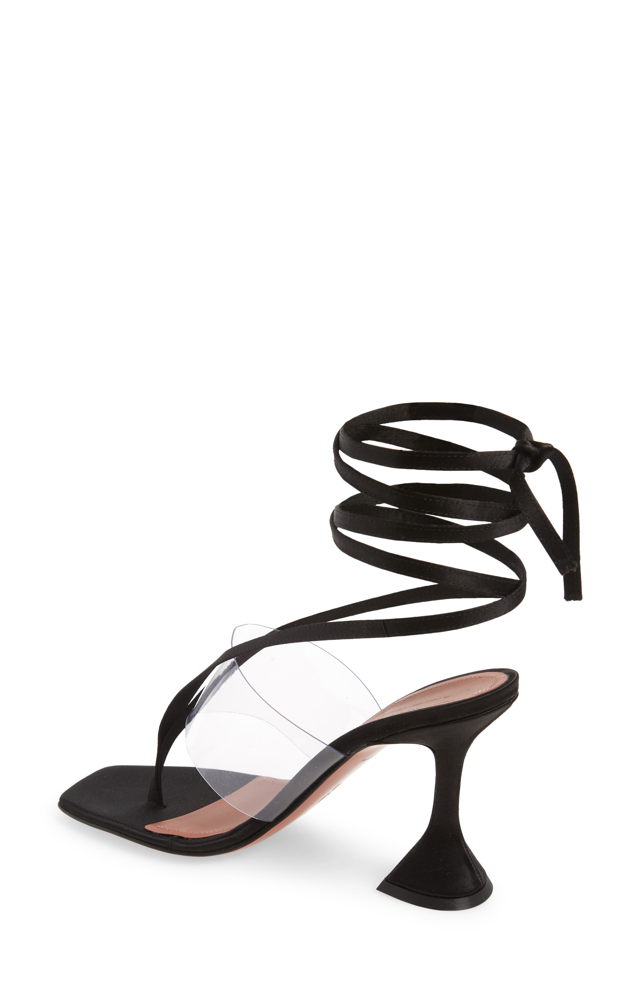 Amina Muaddi Zula Ankle Wrap Sandal, Alternate, color, 