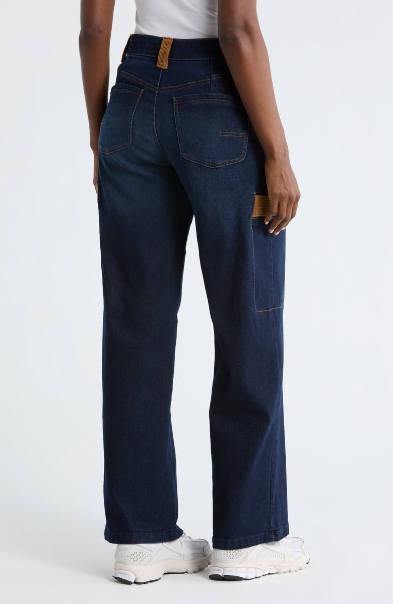 Democracy AbSolution High Waist Wide Leg Jeans, Alternate, color, Dark Indigo Artisanal