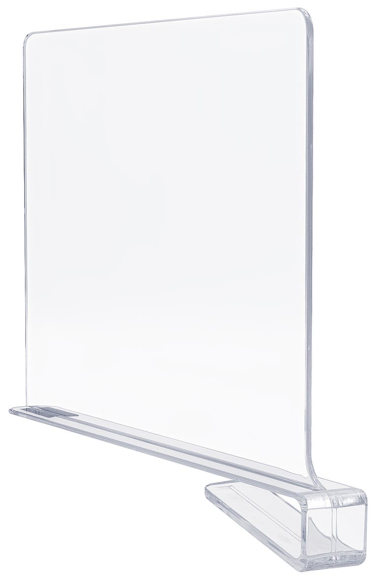 Clear Acrylic Shelf Dividers - Set of 4, Alternate, color, CLEAR