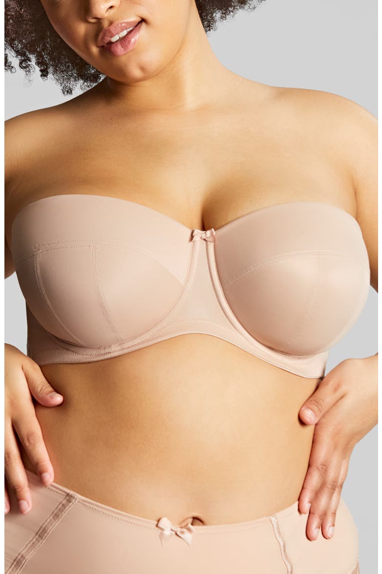 Dana Underwire Strapless Bra, Main, color, LINEN